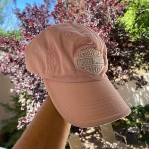 Light pink Harley, Davison hat